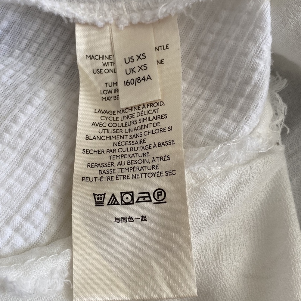 Free People White Asymmetrical Top - Picture 15 of 16